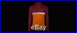 Rapha Long Sleeve Club Cycling Jersey Dark Red / Orange Size Small & Medium BNWT