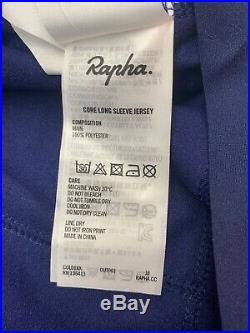 Rapha Long Sleeve Core Jersey Navy Large Brand New With Tag