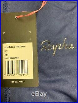 Rapha Long Sleeve Core Jersey Navy Size Medium Brand New With Tag
