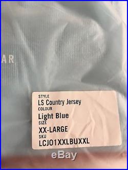 Rapha Long Sleeve Country Jersey'Belgium' L/S Colour Light Blue Size XXL BNWT