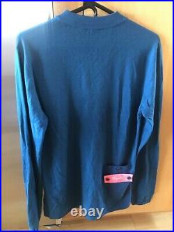 Rapha Long Sleeve Merino Jersey Blue 100% Merino Wool