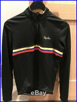 Rapha Long Sleeve The Colombian Black Country Cycling Jersey EUC Sz Large RARE