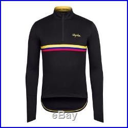 Rapha Long Sleeve The Colombian Black Country Cycling Jersey NEW Medium