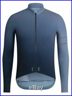 Rapha Long Sleeve Thermal Jersey Colourburn Large Grey Blue Navy New With Tag
