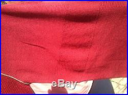 Rapha Long Sleeve Track Top Merino Extra Large Red Burgandy H Desgranges Merino