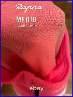Rapha Long Sleeve Wool Blend Brevet Jersey, High Viz Pink, Men's Medium