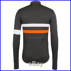 Rapha Men Cycling Jersey Brevet Long Sleeve XS S XL Gray Orange RCC Hi Viz NEW