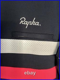 Rapha Men's Cycling Brevet Marino Wool Jersey XL Long Sleeve RCC Navy Blue