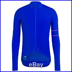 Rapha Men's Cycling Jersey L Pro Team Long Sleeve Thermal Blue Hi-Vis RCC NEW