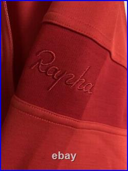 Rapha Men's Long Sleeve Classic Jersey Size Large Coral Merino Sport Wool