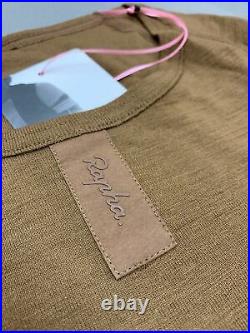 Rapha Men's Merino Base Layer Long Sleeve Brown Medium Brand New With Tag
