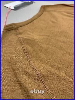 Rapha Men's Merino Base Layer Long Sleeve Brown Medium Brand New With Tag