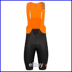Rapha Men's Pro Team II Bib Shorts Orange/Black Long Medium