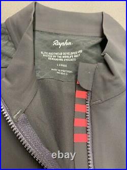 Rapha Men's Pro Team Long Sleeve Aero Jersey Carbon Grey Large New With Tag