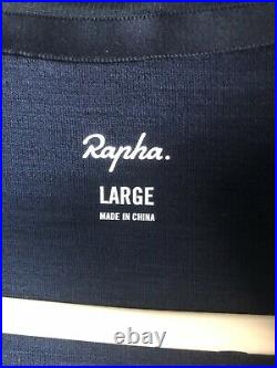 Rapha Mens Classic Long Sleeved Jersey Navy Large