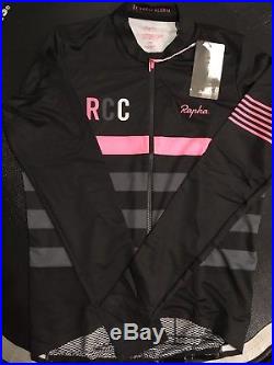Rapha Mens RCC Pro Team Long Sleeve Midweight Jersey Black Size LG
