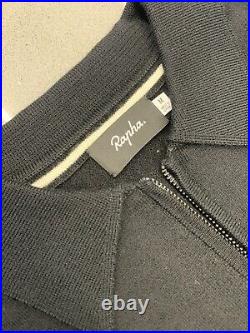 Rapha Merino Long Sleeve Polo Black Size Medium Brand New With Tag