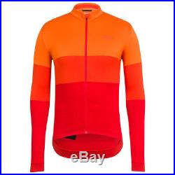 Rapha Orange/Red Long Sleeve Tricolour Jersey. Size XL. BNWT