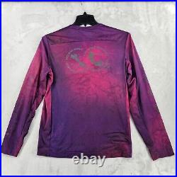 Rapha Outskirts Long Sleeve Tech Jersey Mens Medium Purple Tie-dye RARE