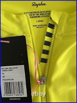 Rapha PRO TEAM Long Sleeve Thermal Jersey Chartreuse BNWT Size L