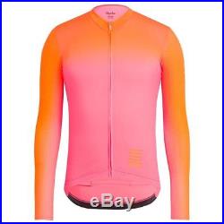 Rapha Pink/Orange Pro Team Aero Jersey Colourburn Long Sleeve. Size XXL. BNWT