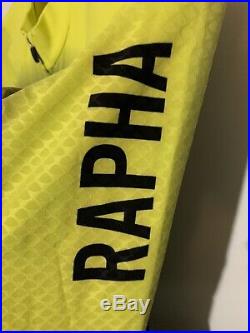 Rapha Pro Team Colourburn Aero Long Sleeve Jersey Mens Medium Rcc Fluo Yellow