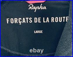 Rapha Pro Team Cycling Jacket Size L Black Forcats De La Route