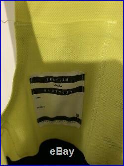 Rapha Pro Team II Mens Long Medium M Cycling Bib Shorts Fluo Chartreuse Yellow