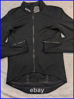 Rapha Pro Team Jacket Adult Large Black Softshell Cycling Full Zip Long Sleeve