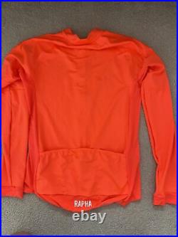 Rapha Pro Team Long Sleeve Jersey Coral Large