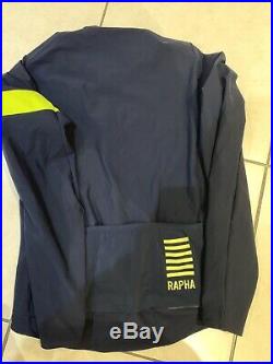 Rapha Pro Team Long Sleeve Shadow Jersey Navy Size Large