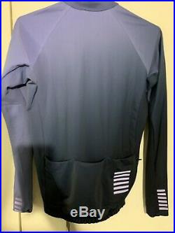 Rapha Pro Team Long Sleeve Thermal Jersey Colourburn, Medium Navy Blue