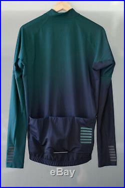 Rapha Pro Team Long Sleeve Thermal Jersey Colourburn, XL, Dark Green/Black