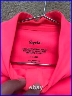 Rapha Pro Team Thermal Long Sleeve Jersey XL High Vis Pink