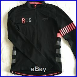 Rapha RCC Mens Long Sleeve Jersey Jacket Size Medium M Pink and Black