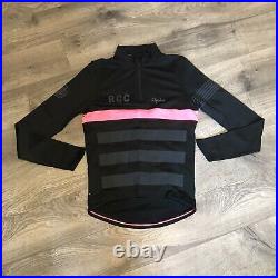 Rapha RCC Pro Team Long Sleeve Cycling Jersey Black & Pink Mens Size M Medium