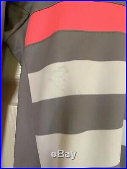 Rapha RCC Pro Team Training Jersey Long Sleeve Grey/White/Pink Medium