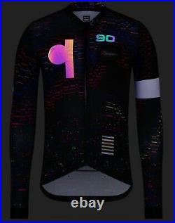 Rapha RGB Long Sleeve Training Cycling Jersey Size Small Blue Multicolor New