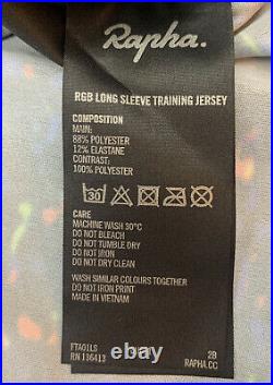 Rapha RGB Long Sleeve Training Jersey Black Size Medium Brand New With Tag