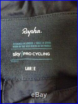 Rapha Team Sky Merino Hooded Long Sleeve Cycling Hooded Top WindProof Sz L EUC
