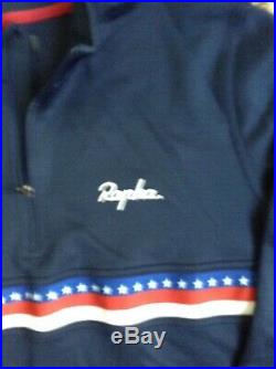 Rapha USA Navy Country SportsWool Long Sleeve Cycling Jersey XL Extra Large