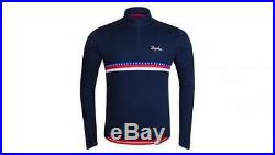 Rapha USA Sportswool Navy Blue Long Sleeve Country Cycling Jersey Brand New XL