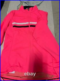 Rapha Women's Long Sleeve Brevet Cycling Jersey Pink Bicycle Wear M size