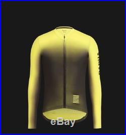 Rapha YellowithBlack Pro Team Aero Jersey Colourburn Long Sleeve. Size M. BNWT