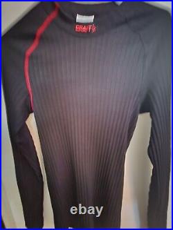 Rapha cycling jersey, XL, black, cold weather. Craft base layer included