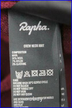 Rapha merino crew knit long sleeve cycling jumper top casual large bnwt Fall