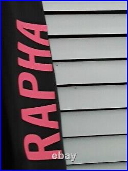 Rapha pro team long sleeve cycling jersey aero carbon gray pink large A++ Shape