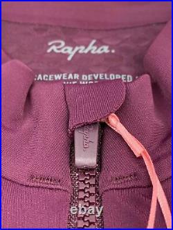Rapha pro team long sleeve cycling jersey aero plum purple large new with tags