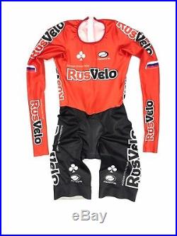 Rusvelo Russian cycling team skinsuit (long sleeve). Second skin speedsuit