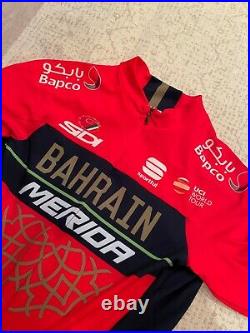 SPORTFUL BAHRAIN MERIDA SIDI Cycling Long Sleeve Skinsuit NEW ORIGINAL SIZE L